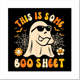 Funny Halloween Boo Ghost Costume This is Some Boo Sheet meme Posters and Art